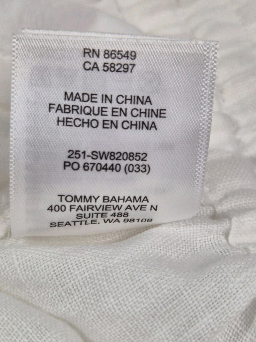 Tommy Bahama Linen Shorts Womens Size L Large Two Palms High-Rise White NWT 65 - Picture 5 of 12
